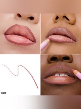 Jeffree Star Gemini Velour Lip Liner- warm rose, satin finish, new formula